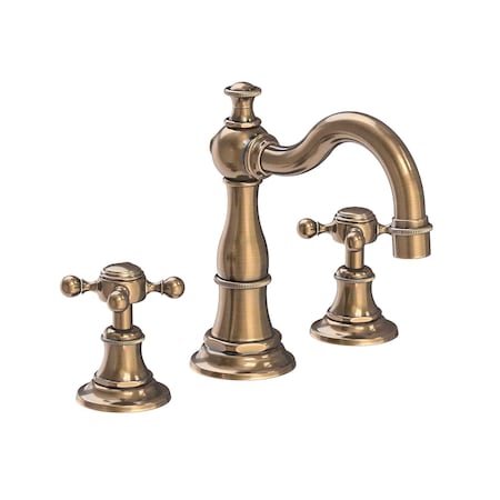 Newport Brass Widespread Lavatory Faucet in Antique Brass 1760-06